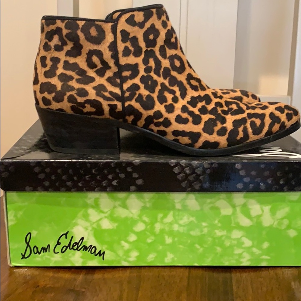 Sam Edelman Petty, Leopard Brahma Booties